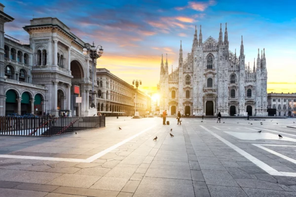 Piazza Duomo w Mediolanie