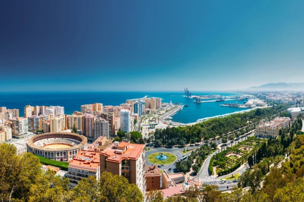 Malaga - panorama miasta