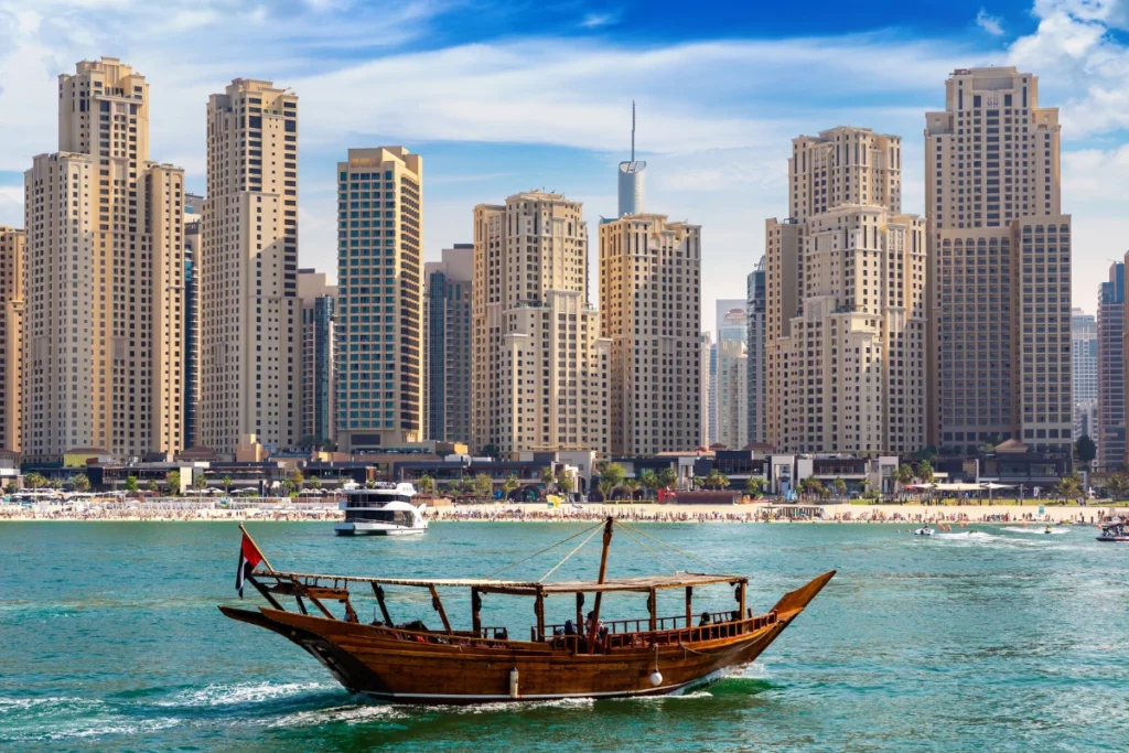 Klasyczny Dhow w Dubaj Marina, Zjednoczone Emiraty Arabskie