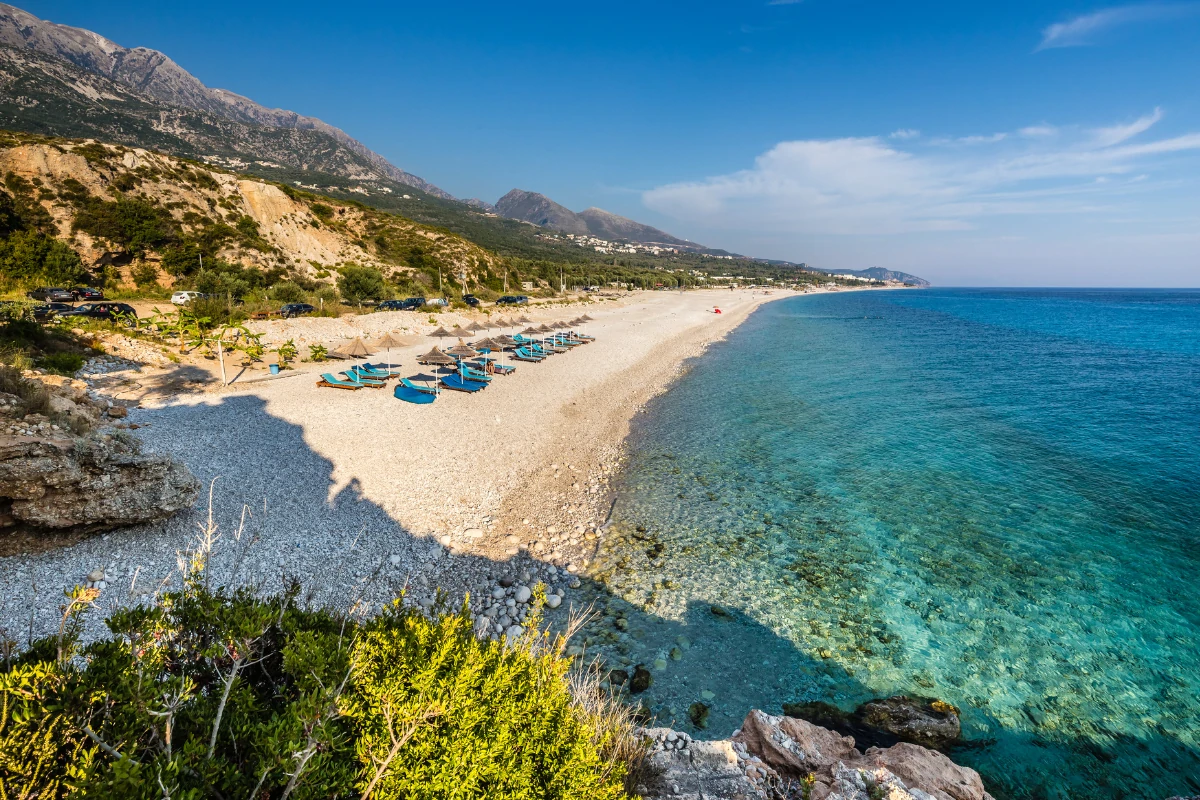 Plaża Dhërmi w Albanii