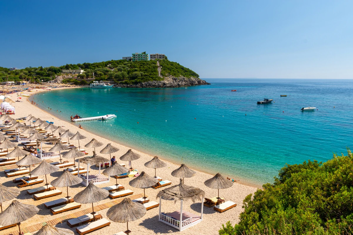 Plaża Jalë w Albanii
