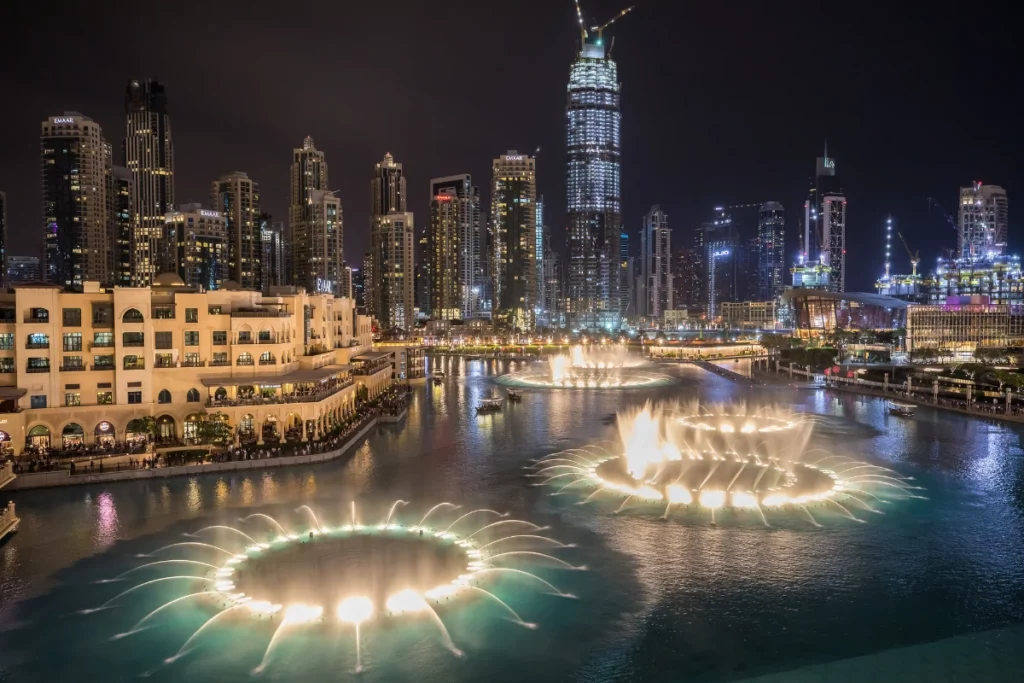 Tańczące fontanny w Dubaju, Zjednoczone Emiraty Arabskie