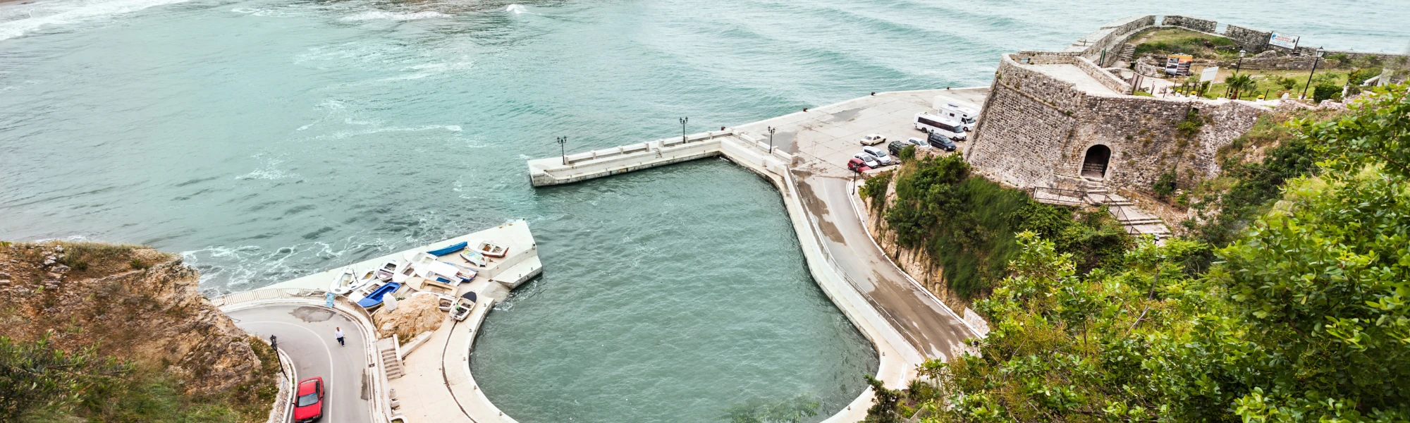 Umocnienia na wybrzeżu w Ulcinj, Czarnogóra